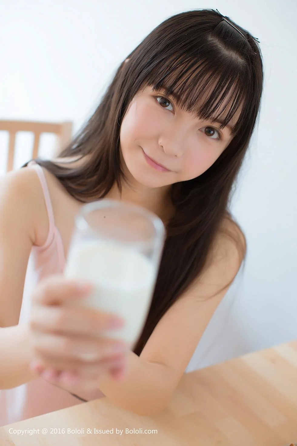 美少女鱼丸居家私房粉色卡通睡衣小女友视角迷人写真 第 58 张
