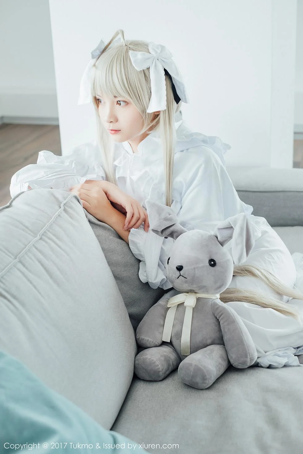鱼丸COS春日野穹系列雪嫩皮肤甜美迷人写真 第 11 张