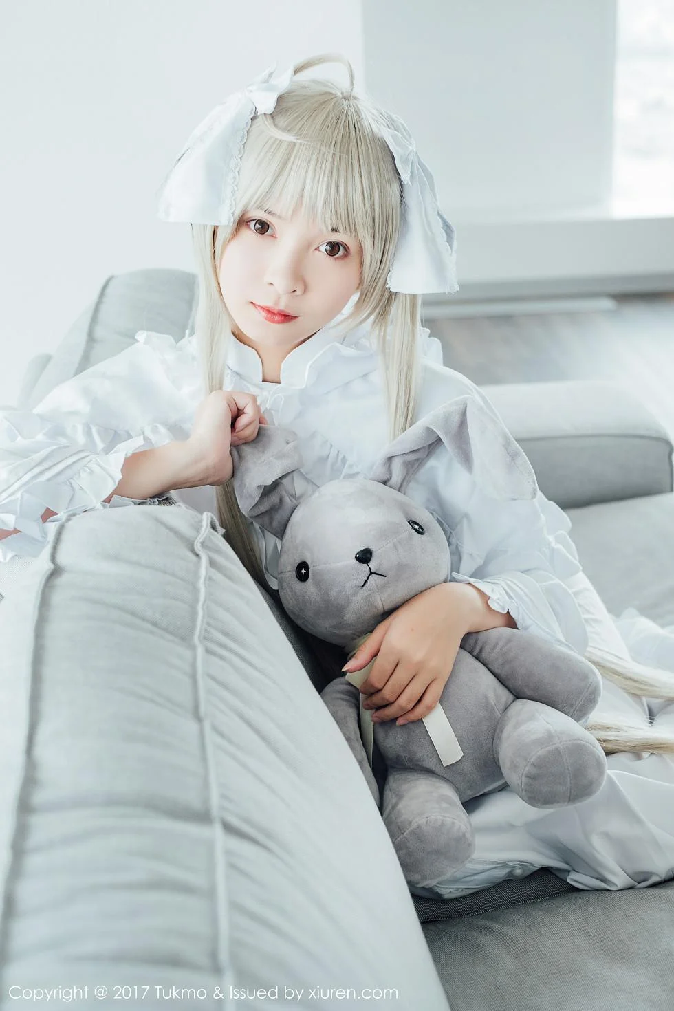 鱼丸COS春日野穹系列雪嫩皮肤甜美迷人写真 第 14 张