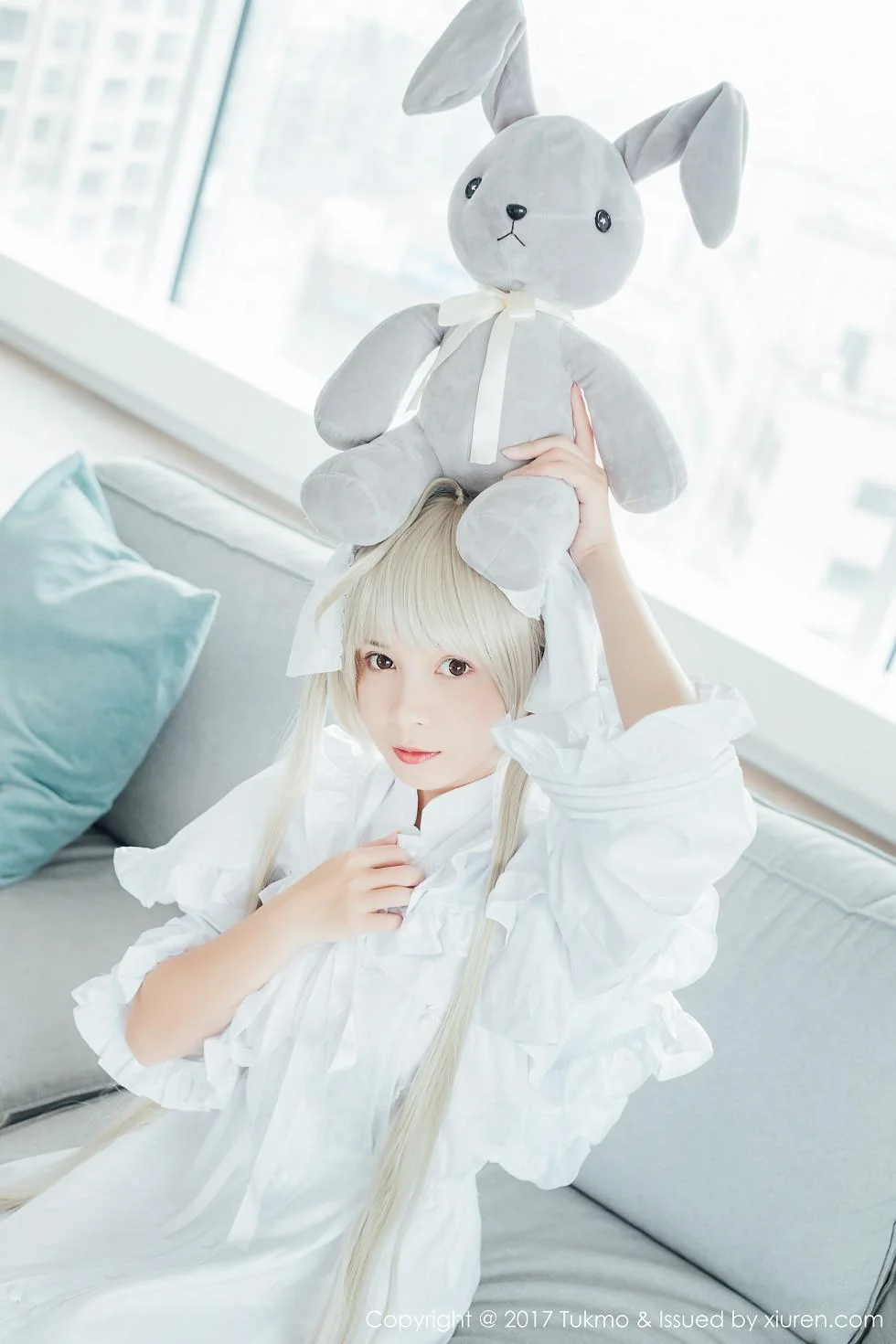 鱼丸COS春日野穹系列雪嫩皮肤甜美迷人写真 第 24 张
