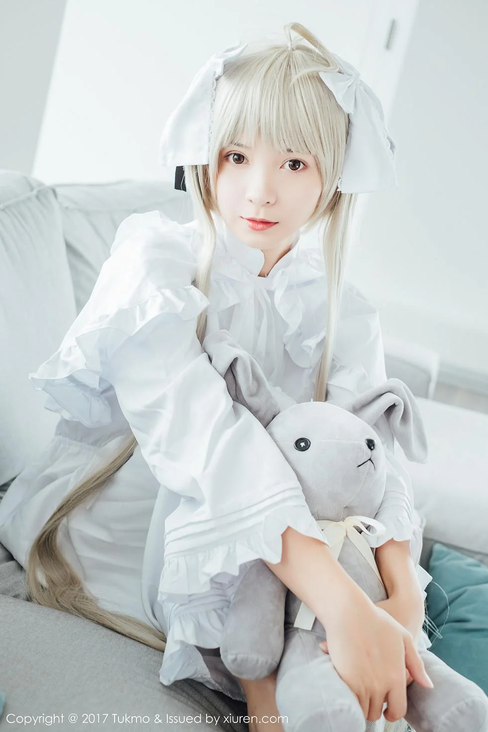 鱼丸COS春日野穹系列雪嫩皮肤甜美迷人写真 第 28 张