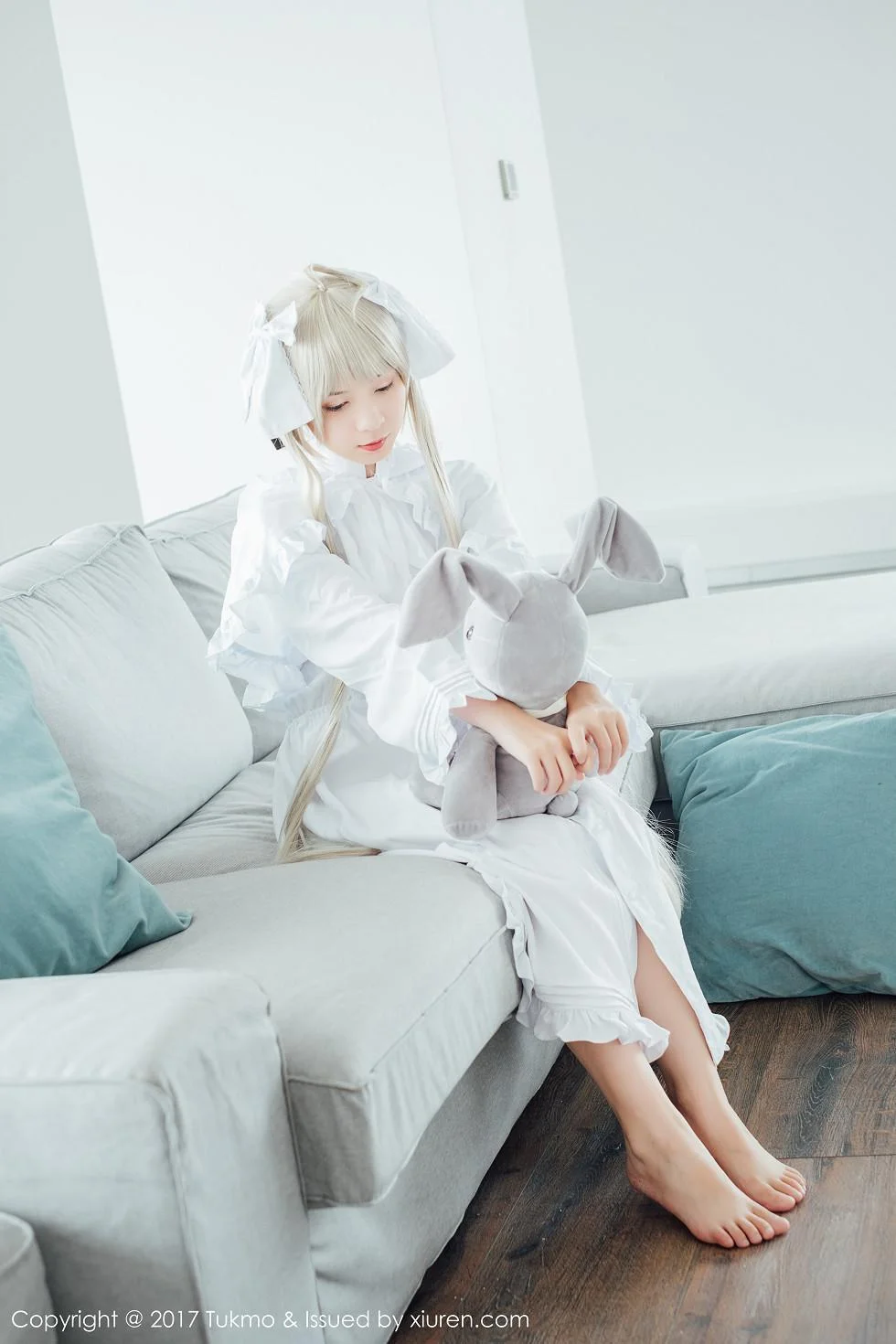 鱼丸COS春日野穹系列雪嫩皮肤甜美迷人写真 第 29 张