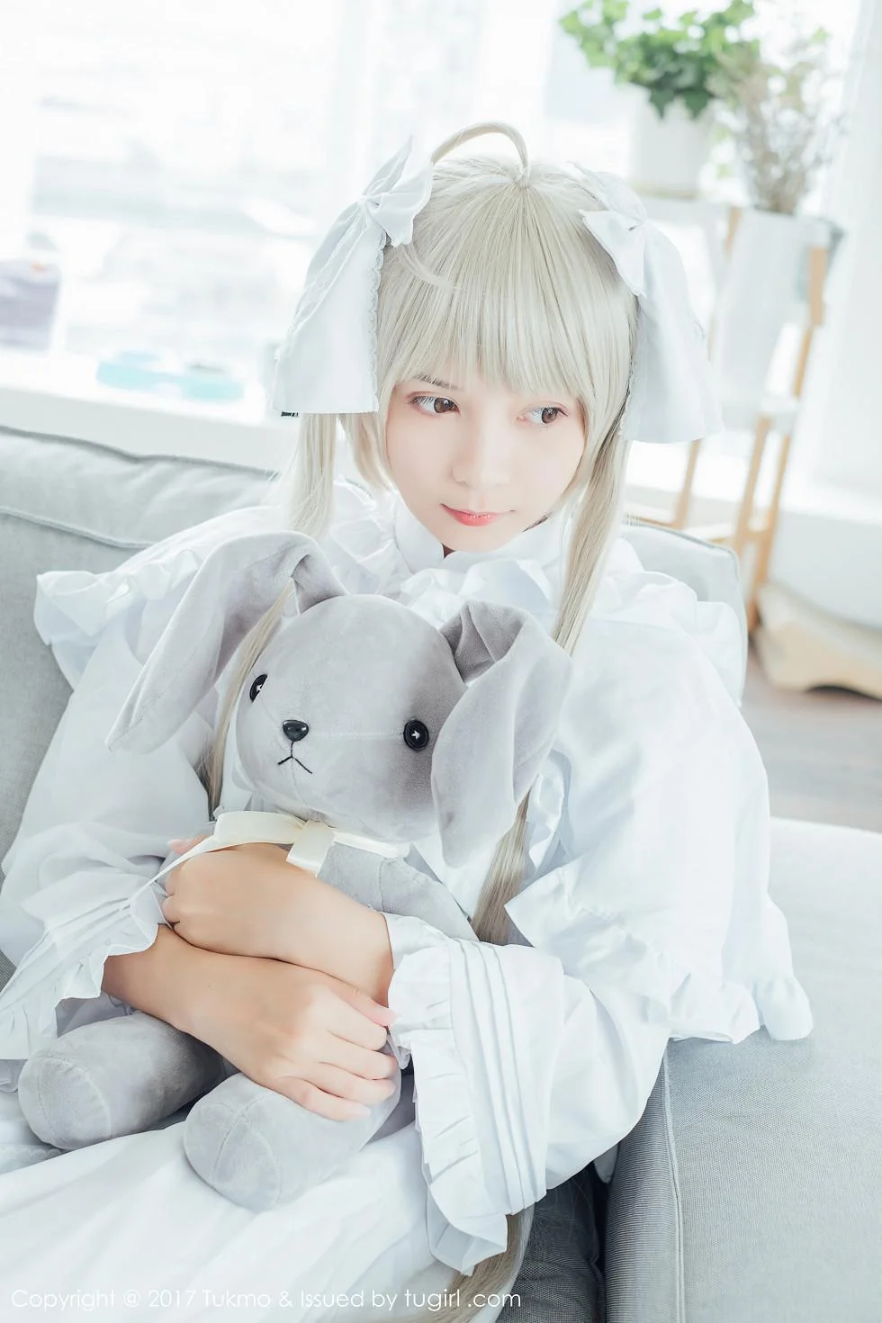 鱼丸COS春日野穹系列雪嫩皮肤甜美迷人写真 第 3 张