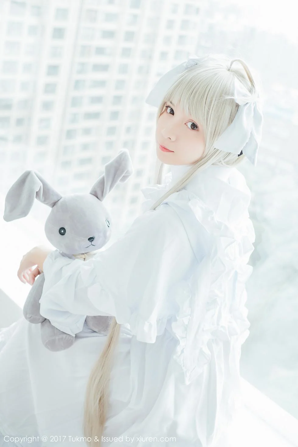 鱼丸COS春日野穹系列雪嫩皮肤甜美迷人写真 第 39 张
