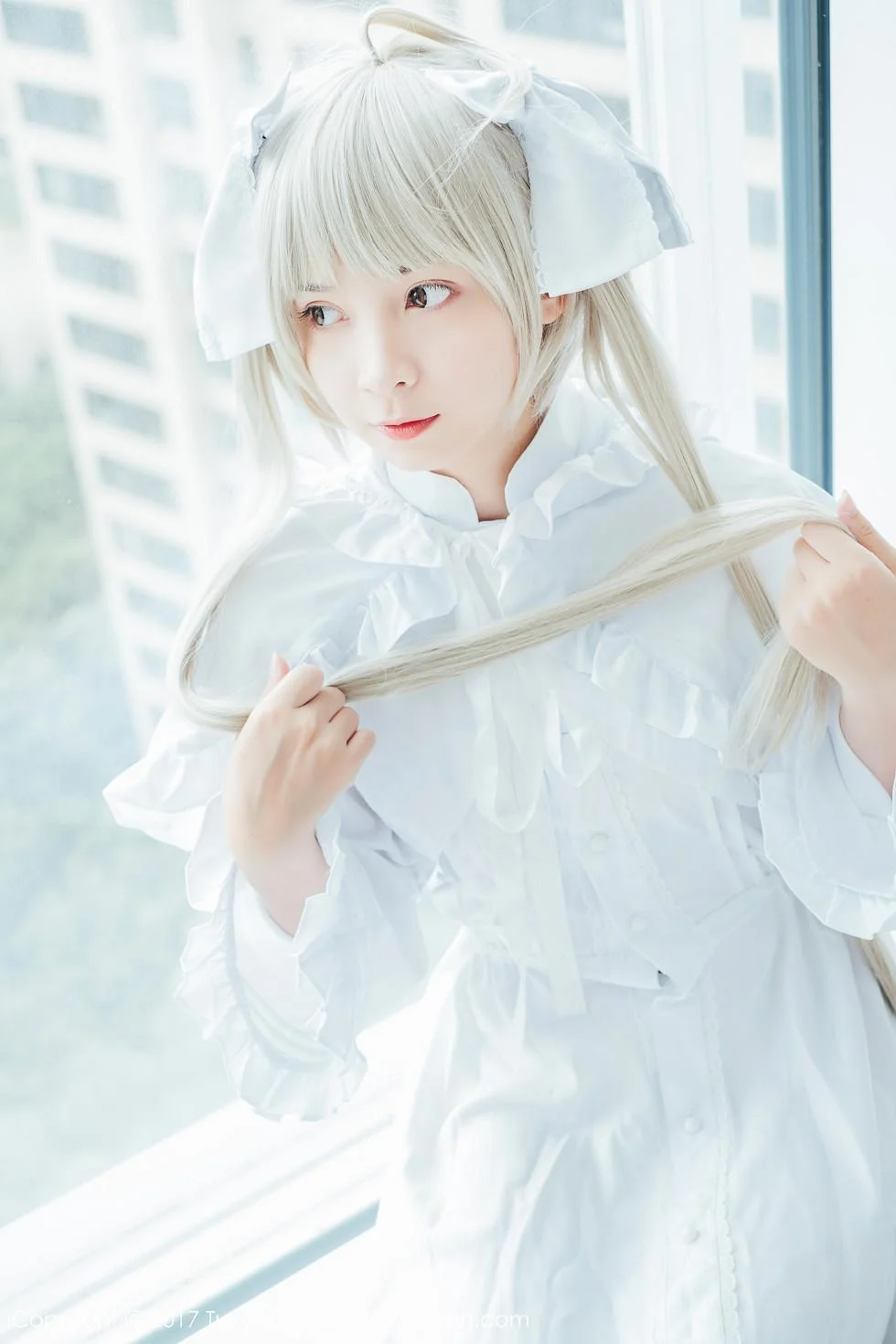 鱼丸COS春日野穹系列雪嫩皮肤甜美迷人写真 第 46 张