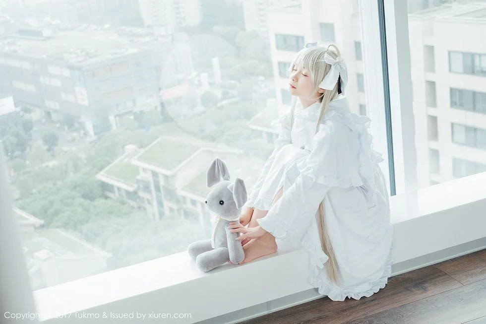 鱼丸COS春日野穹系列雪嫩皮肤甜美迷人写真 第 47 张