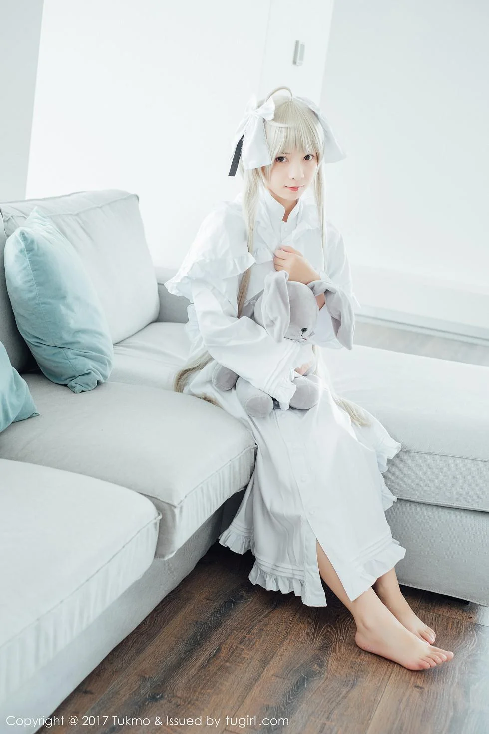 鱼丸COS春日野穹系列雪嫩皮肤甜美迷人写真 第 5 张