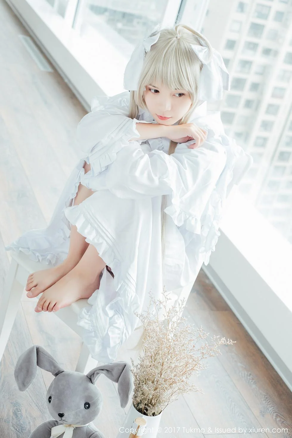 鱼丸COS春日野穹系列雪嫩皮肤甜美迷人写真 第 53 张