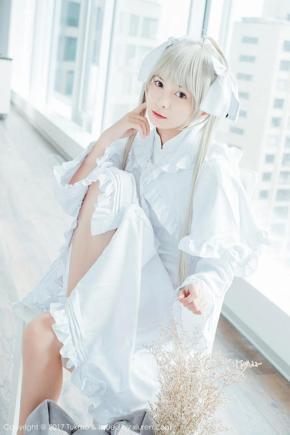 鱼丸COS春日野穹系列雪嫩皮肤甜美迷人写真 第 56 张