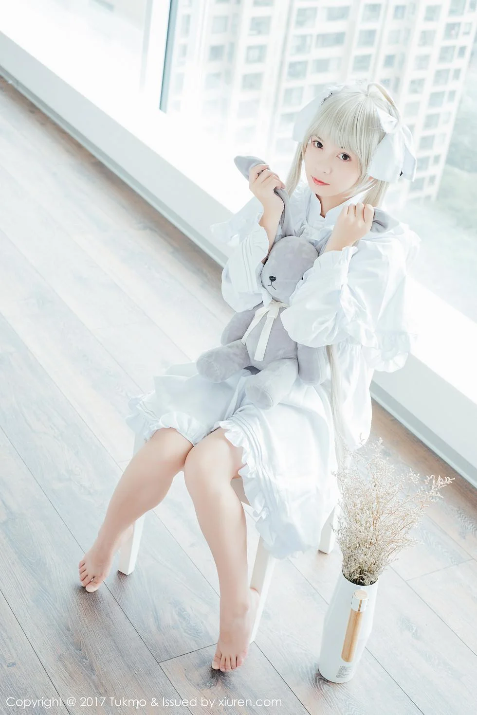 鱼丸COS春日野穹系列雪嫩皮肤甜美迷人写真 第 58 张