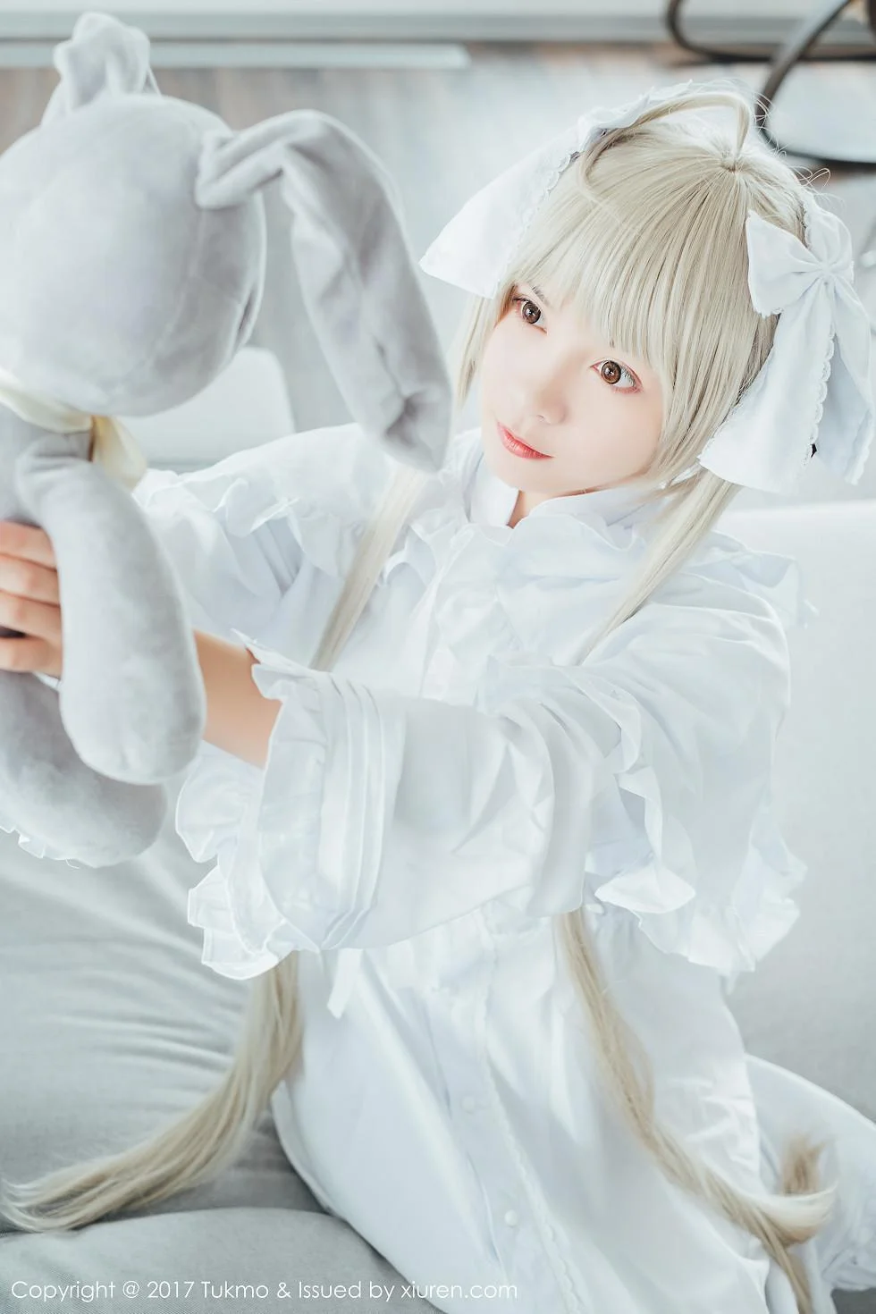 鱼丸COS春日野穹系列雪嫩皮肤甜美迷人写真 第 9 张
