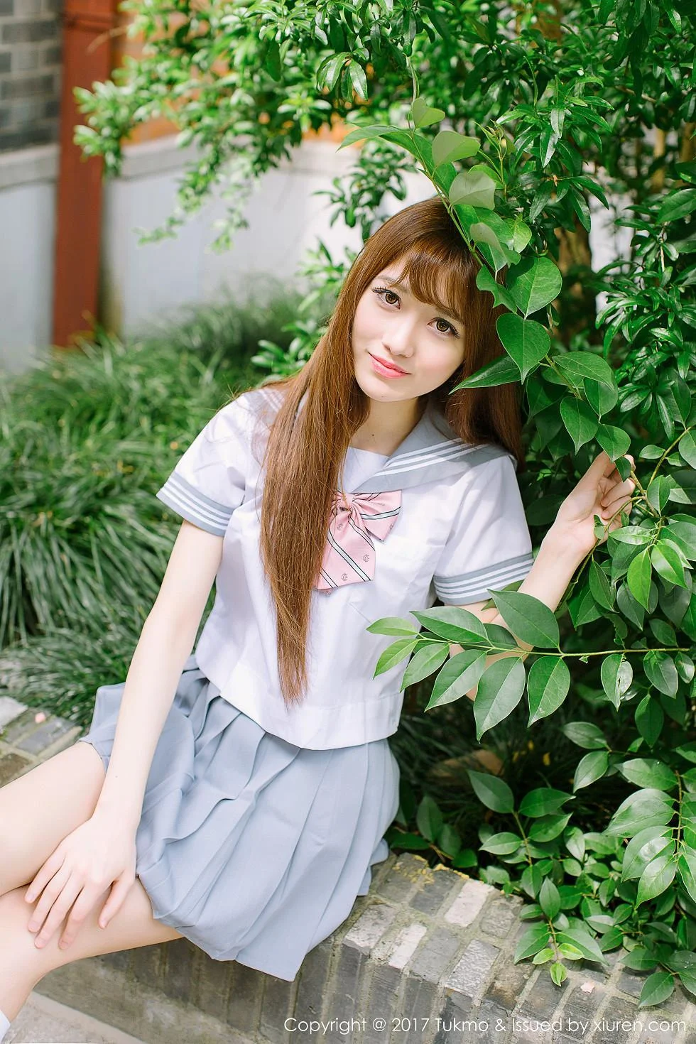 赵乃莹性感学生装及成熟红色连身裙清爽迷人写真 第 26 张