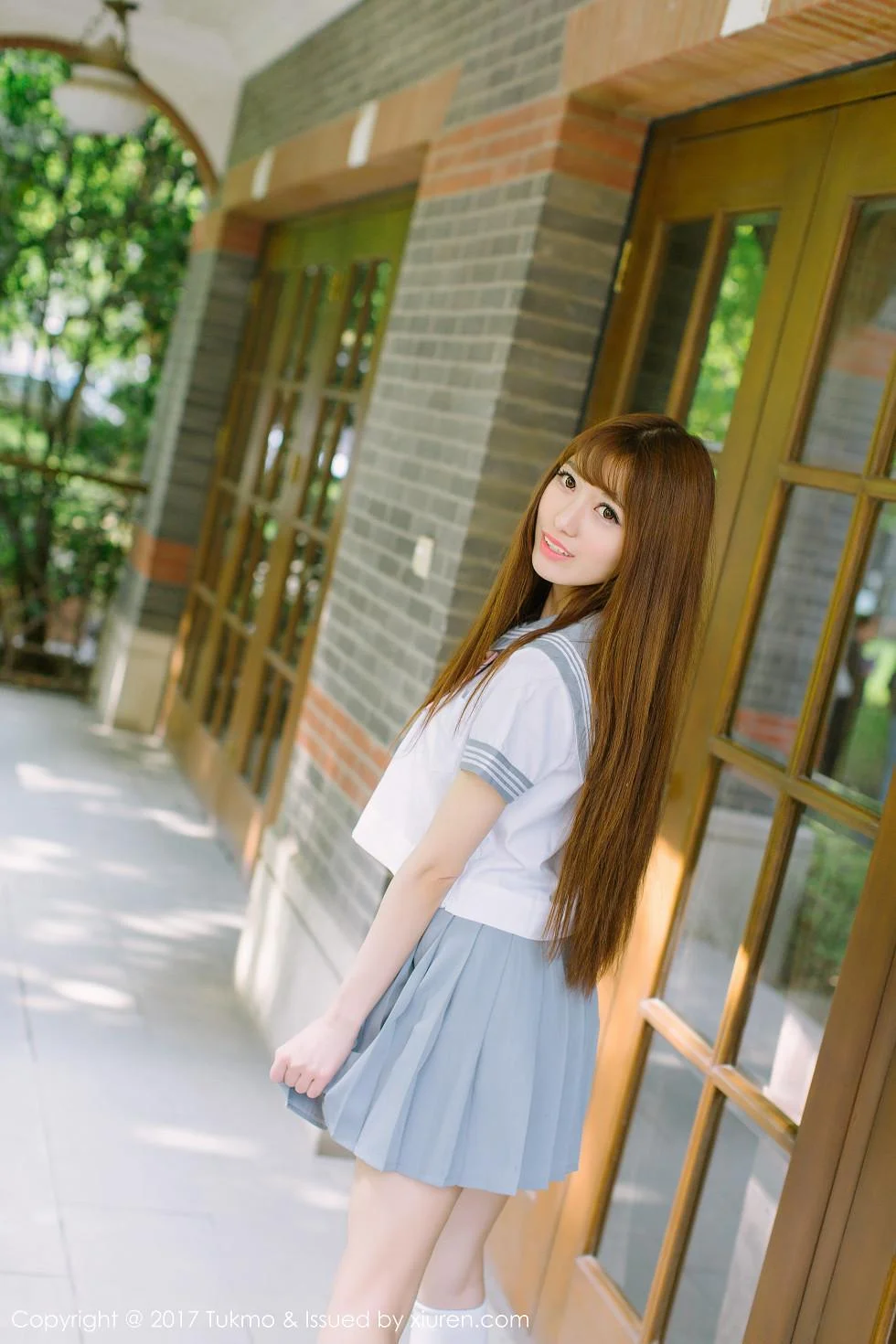 赵乃莹性感学生装及成熟红色连身裙清爽迷人写真 第 44 张