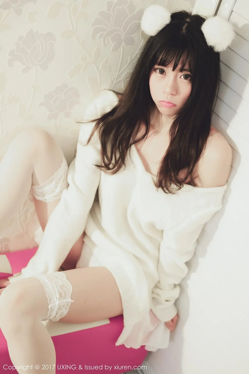 Yo酱居家学生装+白色蕾丝袜清爽美萝莉性感写真 第 28 张
