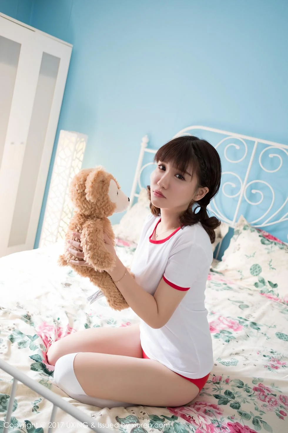 K8傲娇萌萌Vivian居家大床上体操服可爱萌动写真 第 29 张