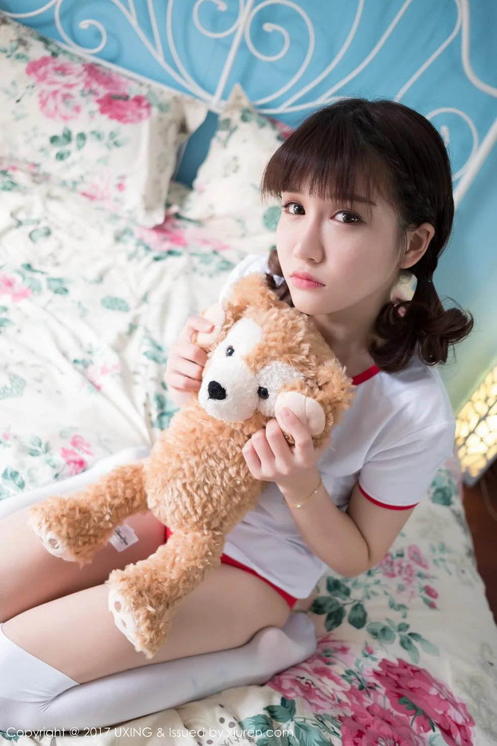 K8傲娇萌萌Vivian居家大床上体操服可爱萌动写真 第 39 张