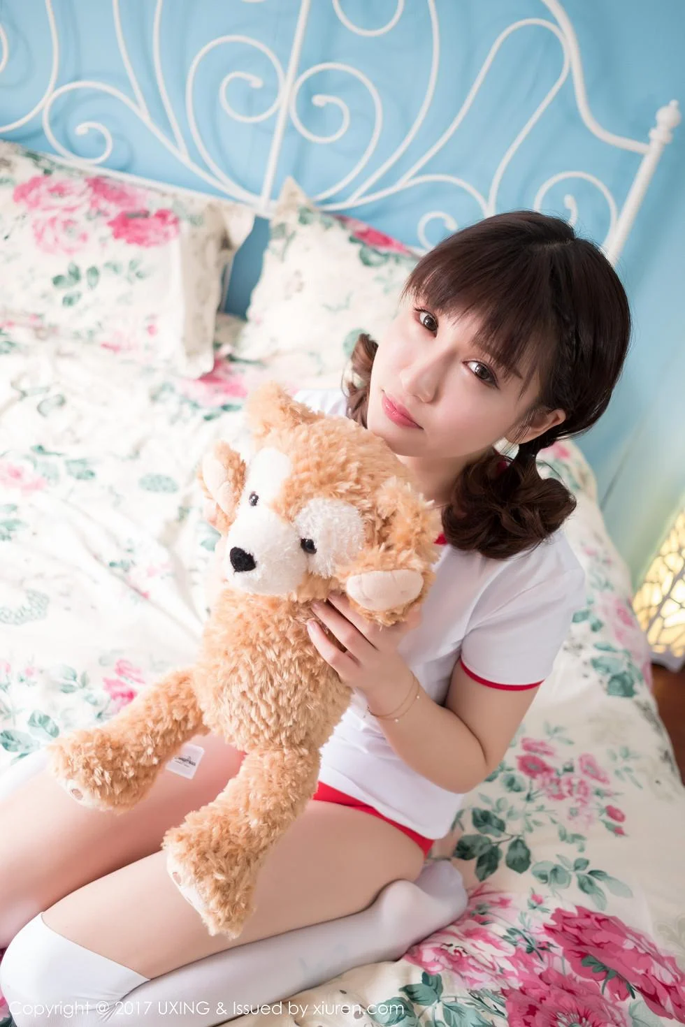 K8傲娇萌萌Vivian居家大床上体操服可爱萌动写真 第 42 张