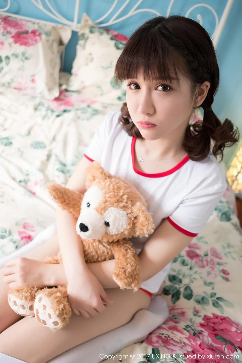 K8傲娇萌萌Vivian居家大床上体操服可爱萌动写真 第 48 张