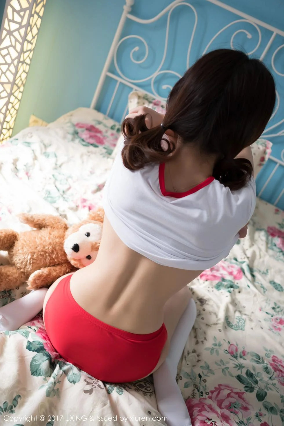 K8傲娇萌萌Vivian居家大床上体操服可爱萌动写真 第 77 张