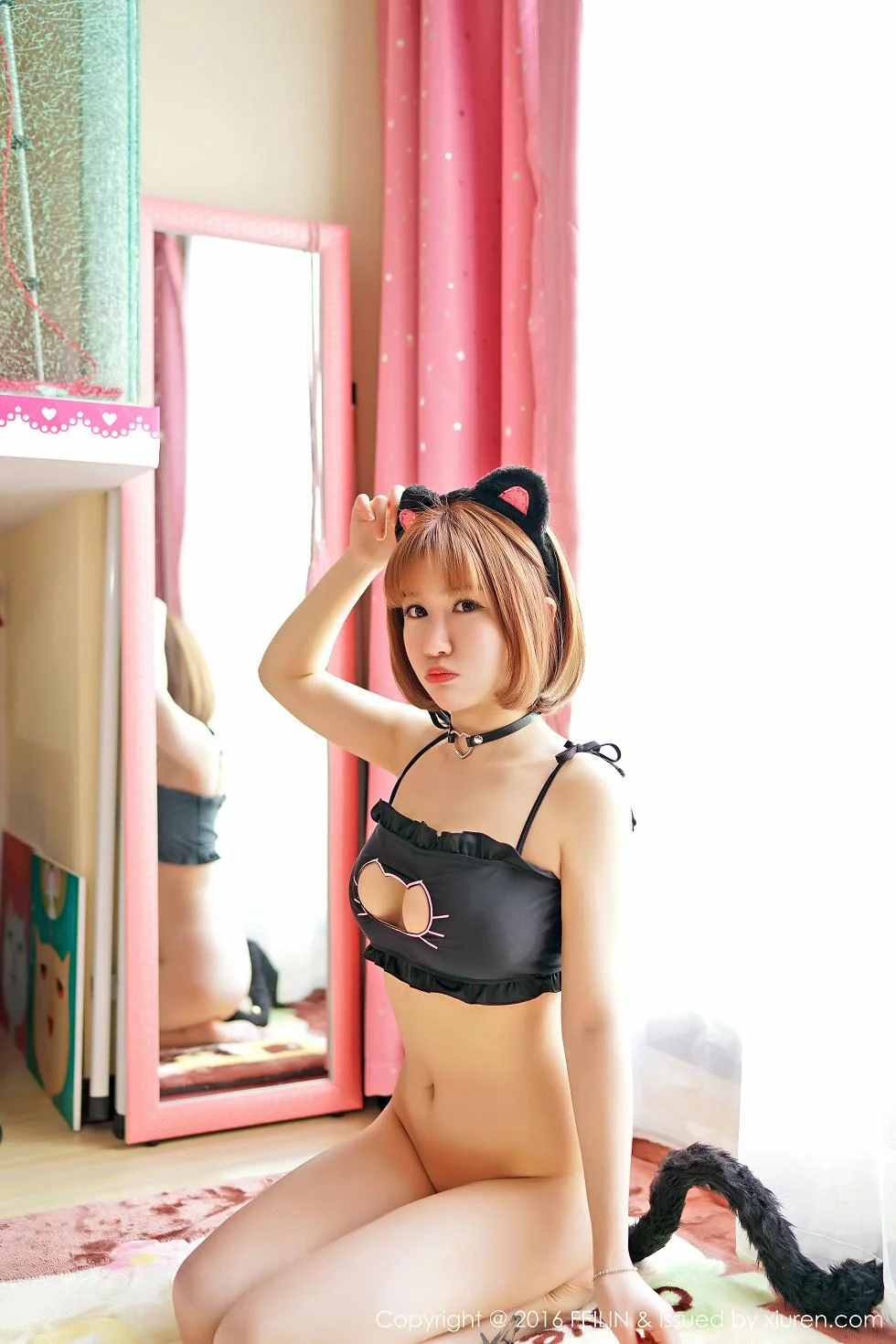 K8傲娇萌萌性感猫女郎COS大尺度全裸绝美写真 第 52 张