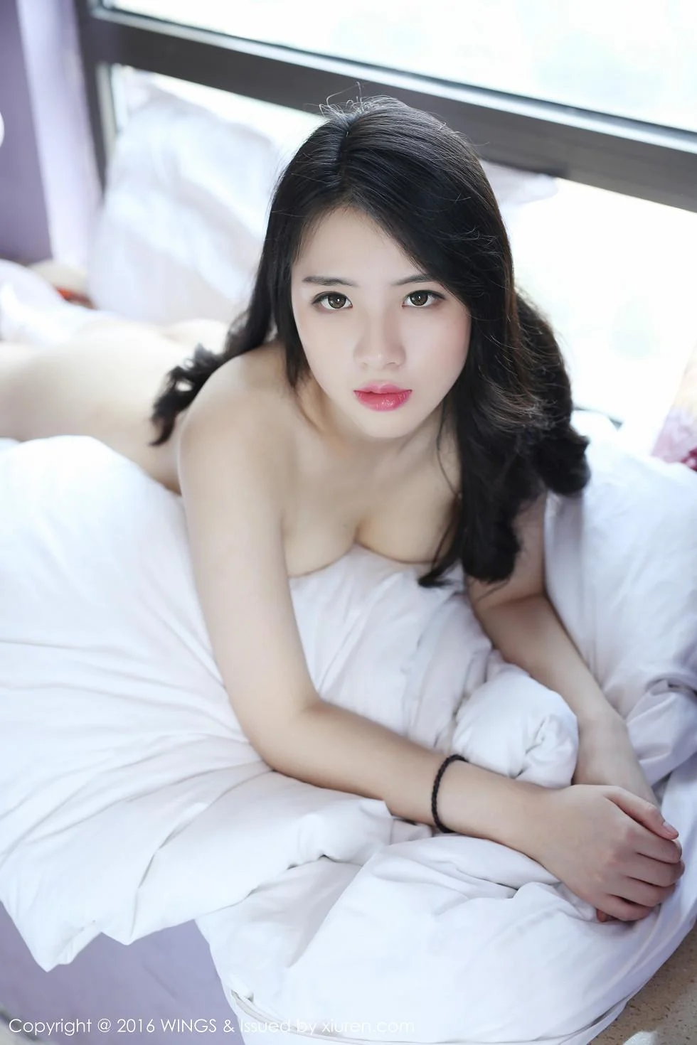 舒林培火辣女警制服及性感内衣白色蕾丝绝美写真 第 65 张
