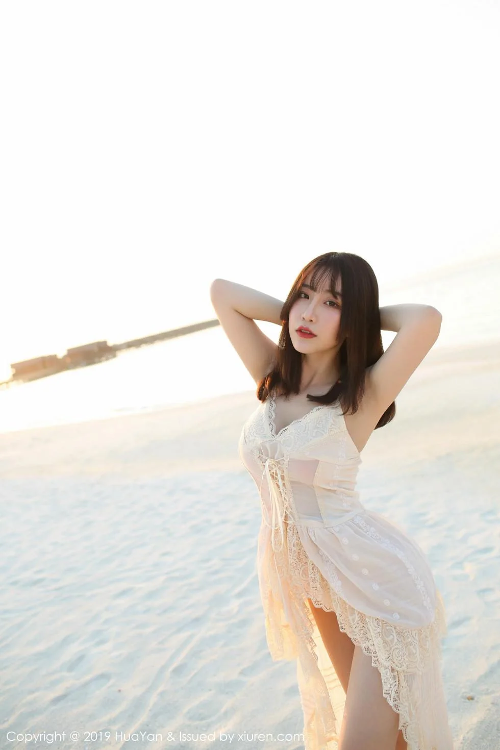 绯月樱-Cherry马代旅拍私房白色内衣露童颜巨乳绝美写真 第 80 张