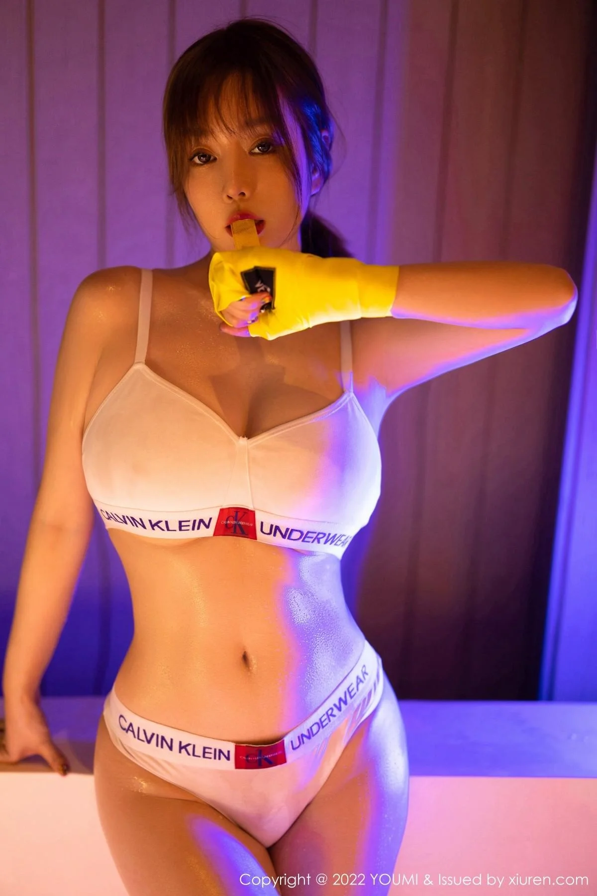 王雨纯三亚旅拍角色扮演性感拳击手运动内衣丰满绝美写真 第 23 张