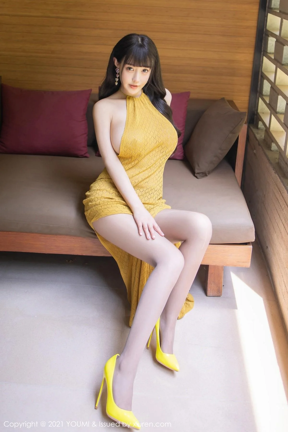 朱可儿Flower桂林旅拍黄色耀眼长裙秀丰满身材绝美写真 第 26 张