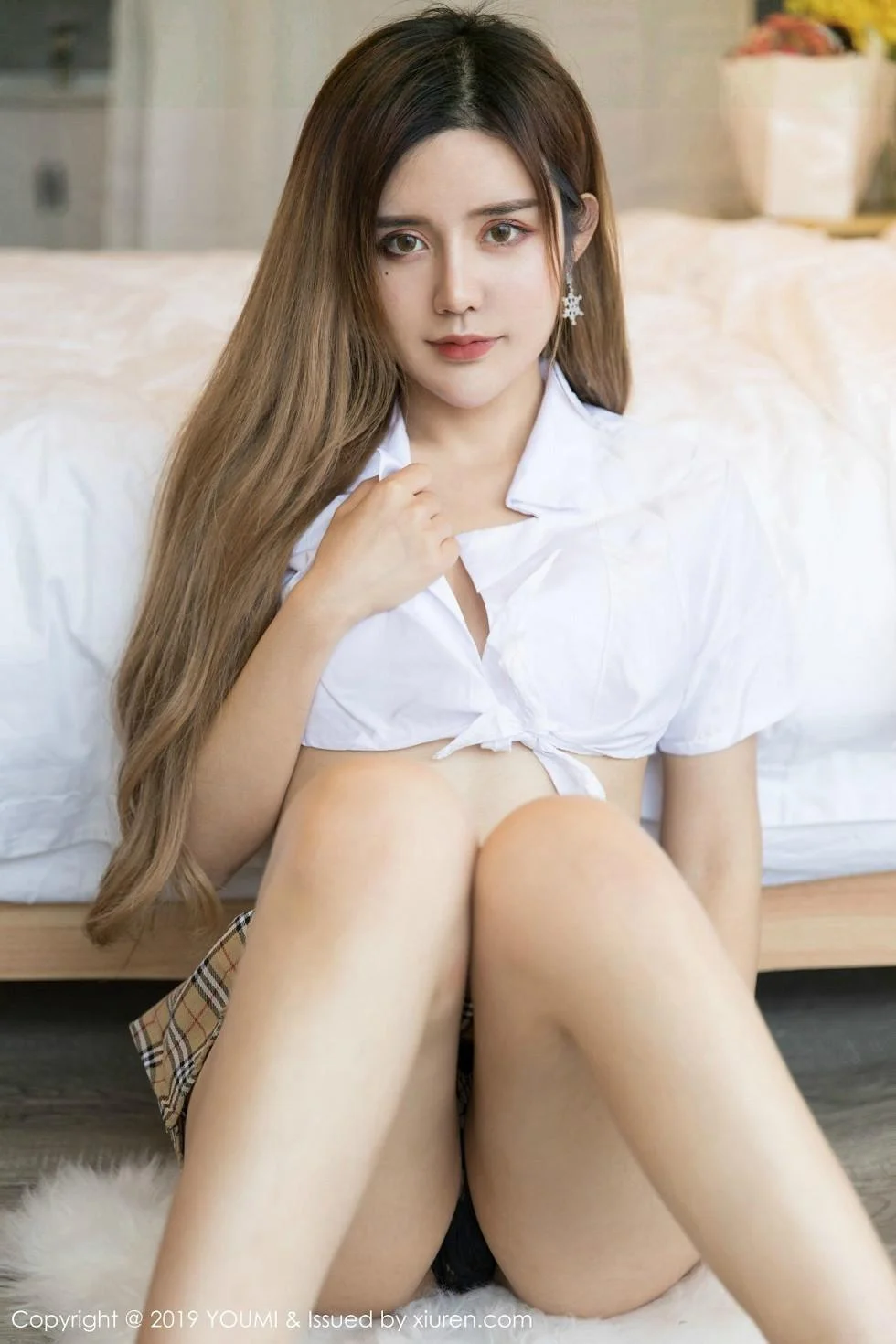 Cris_卓娅祺私房学生制服半脱露惹火身材豪乳绝美写真 第 6 张