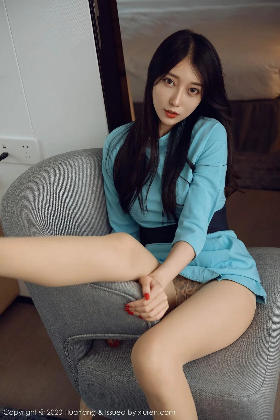 丽质玥儿玥er私房性感连身裙配肉丝裤袜豹纹内裤绝美写真 第 87 张