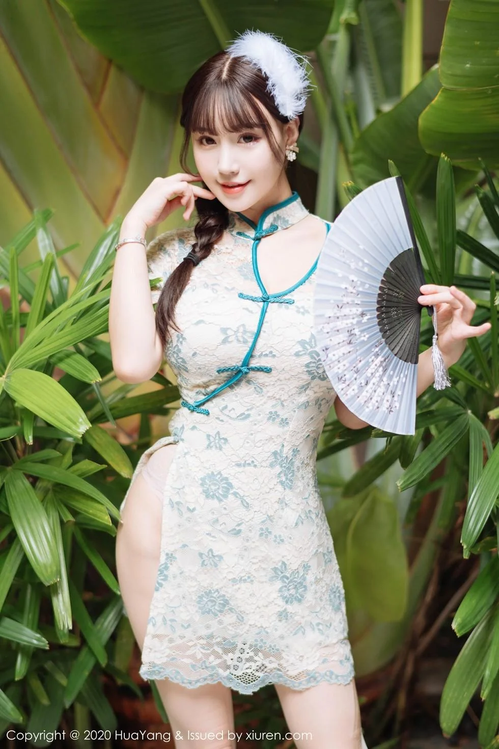 朱可儿Flower三亚旅拍典雅韵味旗袍配蕾丝内衣绝美写真 第 100 张