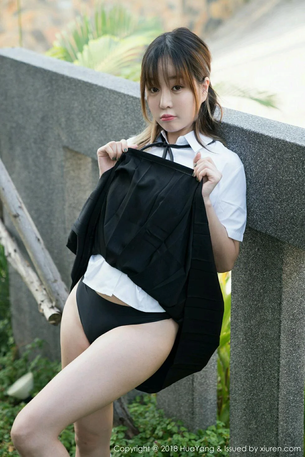 黄乐然调教王语纯性感黑短裙配肉丝裤袜撩人绝美写真 第 64 张