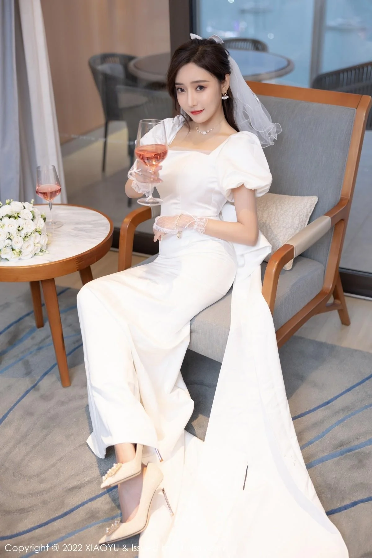 王馨瑶yanni惠州旅拍脱白婚纱礼裙露白色蕾丝内衣绝美写真 第 48 张