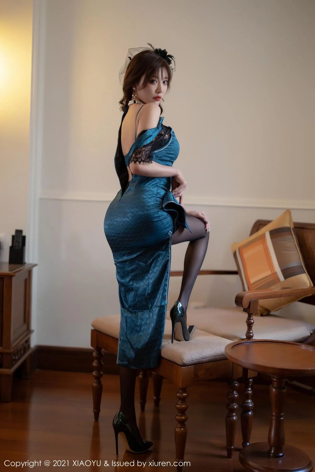 杨晨晨sugar心愿旅拍性感内衣配开档黑丝极致绝美写真 第 32 张