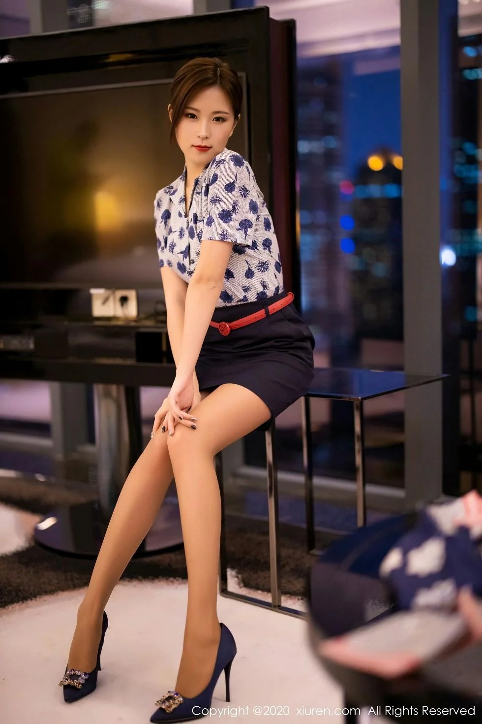 杨紫嫣Cynthia空乘制服主题性感内衣配黑丝裤袜绝美写真 第 92 张