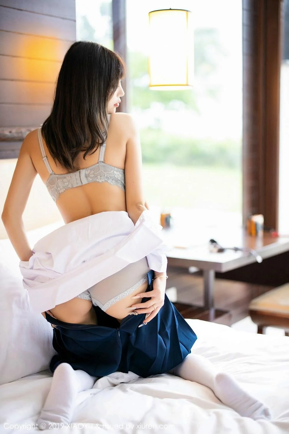 杨晨晨sugar心愿旅拍清纯学生装半脱露蕾丝内衣绝美写真 第 51 张