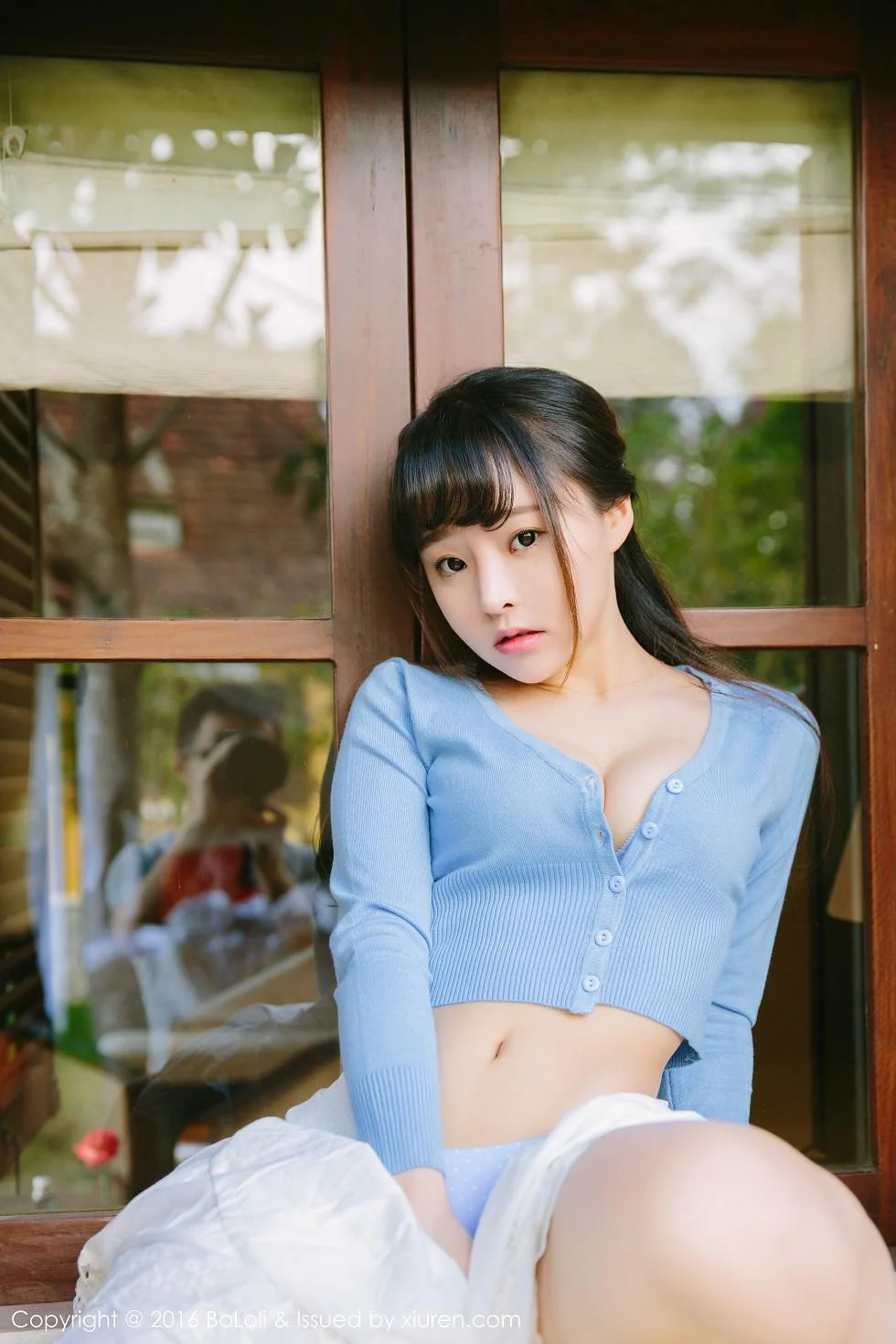 柳侑绮Sevenbaby越南大叻旅拍脱上衣秀豪乳美背写真 第 23 张