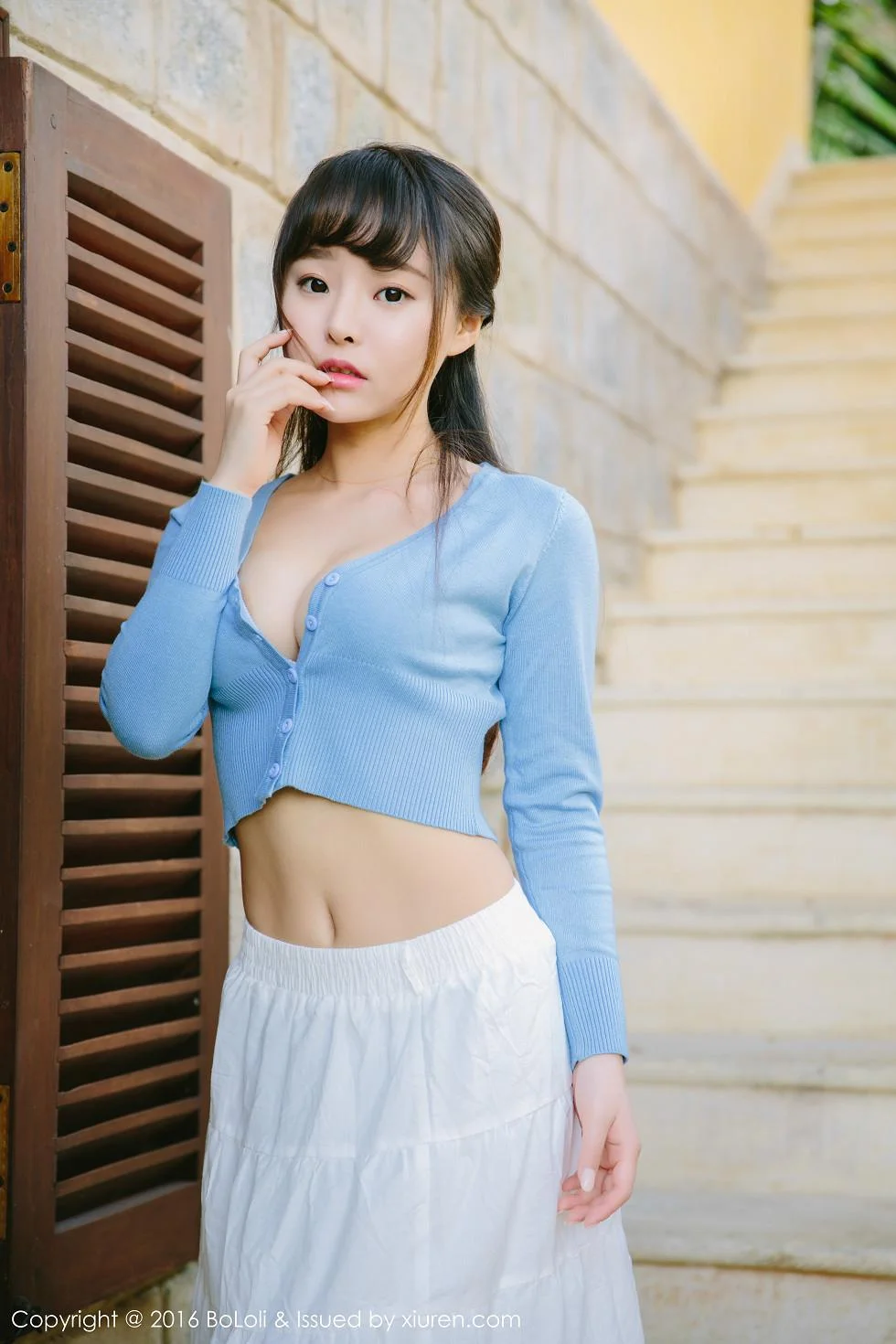 柳侑绮Sevenbaby越南大叻旅拍脱上衣秀豪乳美背写真 第 30 张