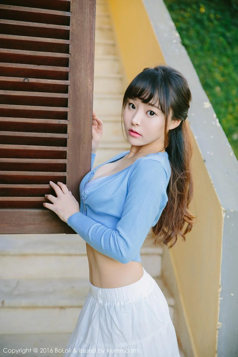 柳侑绮Sevenbaby越南大叻旅拍脱上衣秀豪乳美背写真 第 34 张
