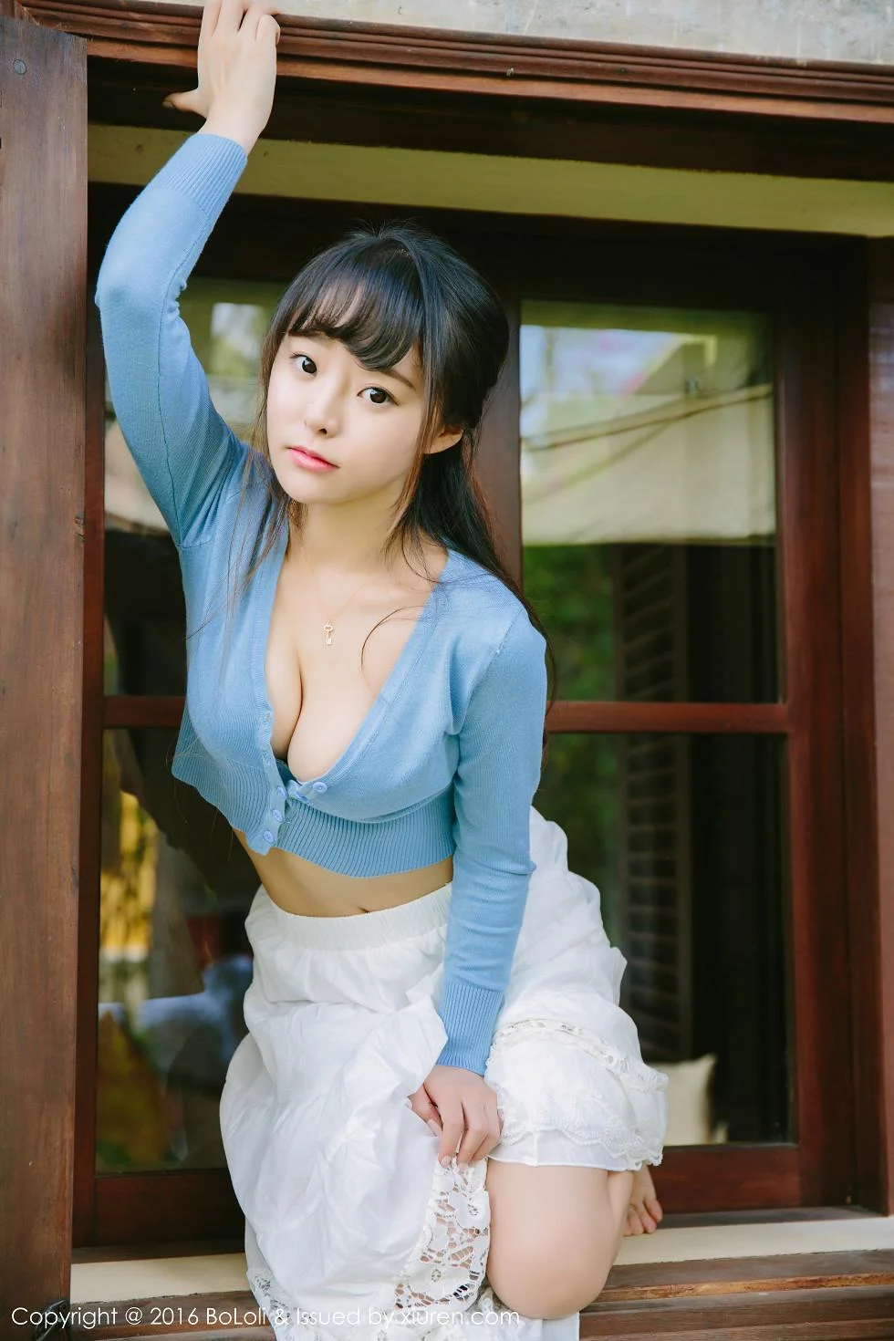 柳侑绮Sevenbaby越南大叻旅拍脱上衣秀豪乳美背写真 第 41 张