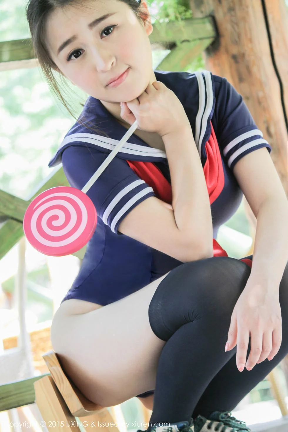 煊煊sunny爱吃棒棒糖的连体泳装妹子性感写真 第 18 张