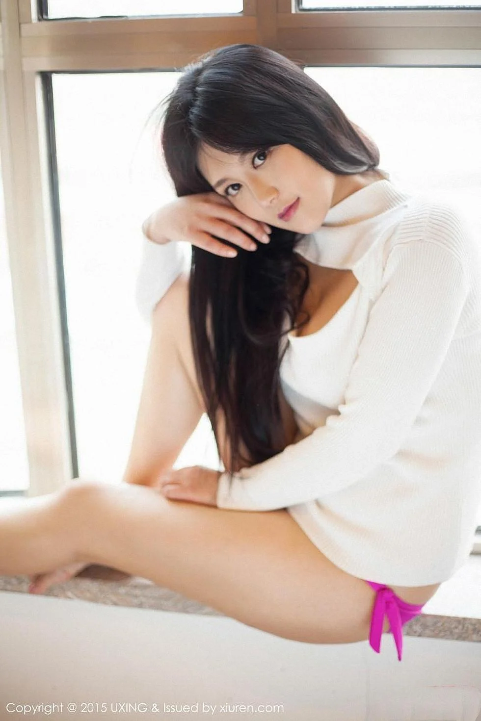 莲漪lenne红色内裤性感翘臀低胸内衣秀豪乳 第 50 张