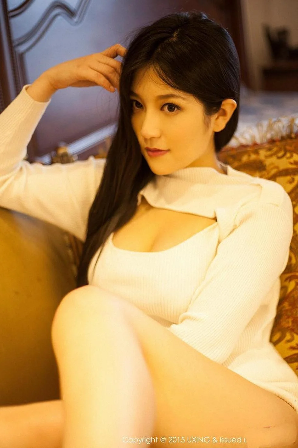 莲漪lenne红色内裤性感翘臀低胸内衣秀豪乳 第 59 张