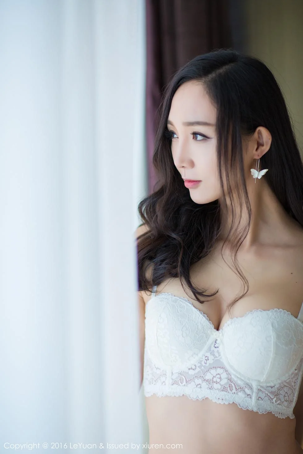蓓蓓maggie薄纱情趣睡裙透视秀美乳私房绝美写真 第 6 张