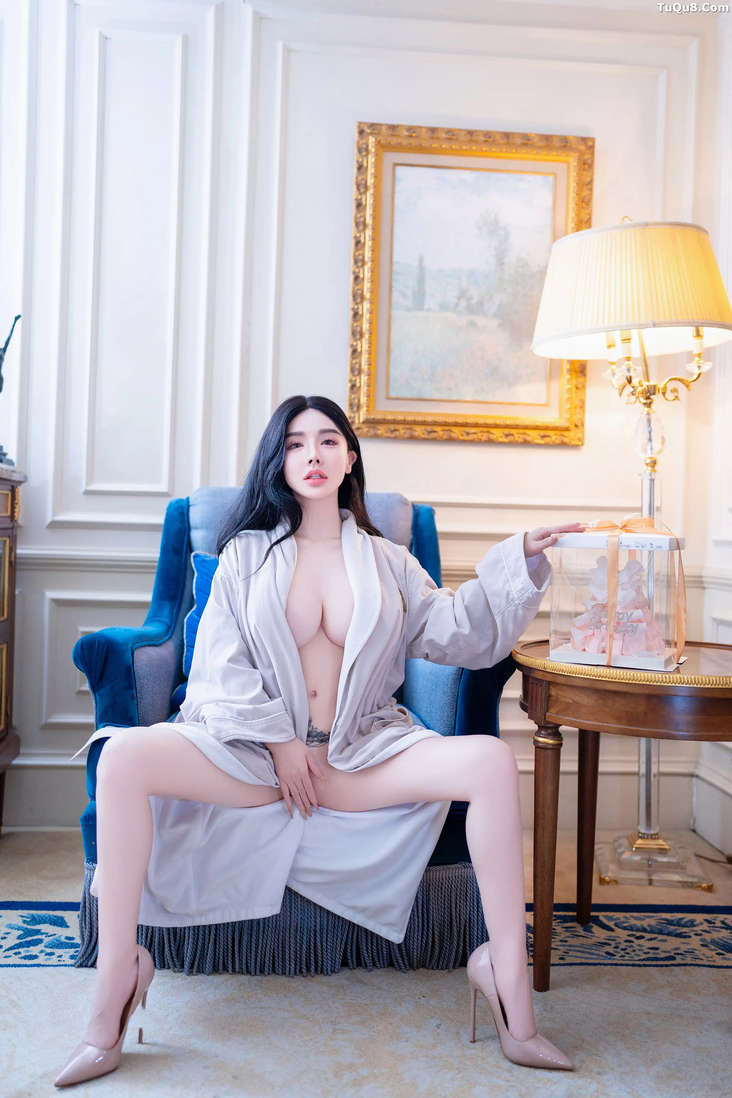 .B010 秀人番外 潘思沁 性感浴袍 主题写真 [] 第 1 张