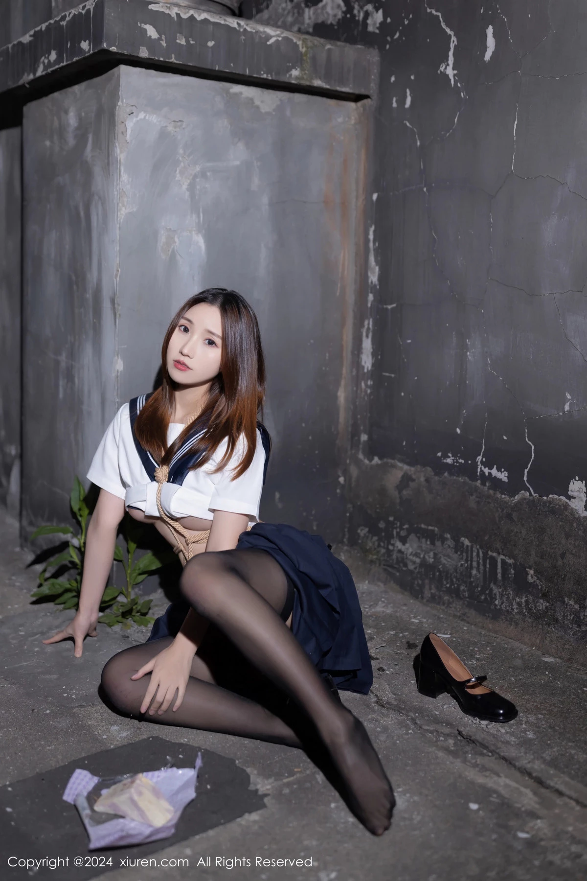 杏子Yada天台捆绑主题性感白色制服秀曼妙身姿迷人写真 第 25 张