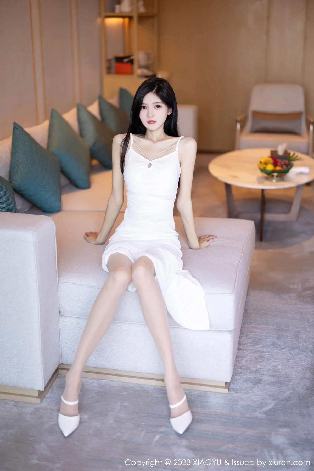 程程程性感白色长裙+牛仔布比基尼服饰秀曼妙身姿绝美写真 第 20 张