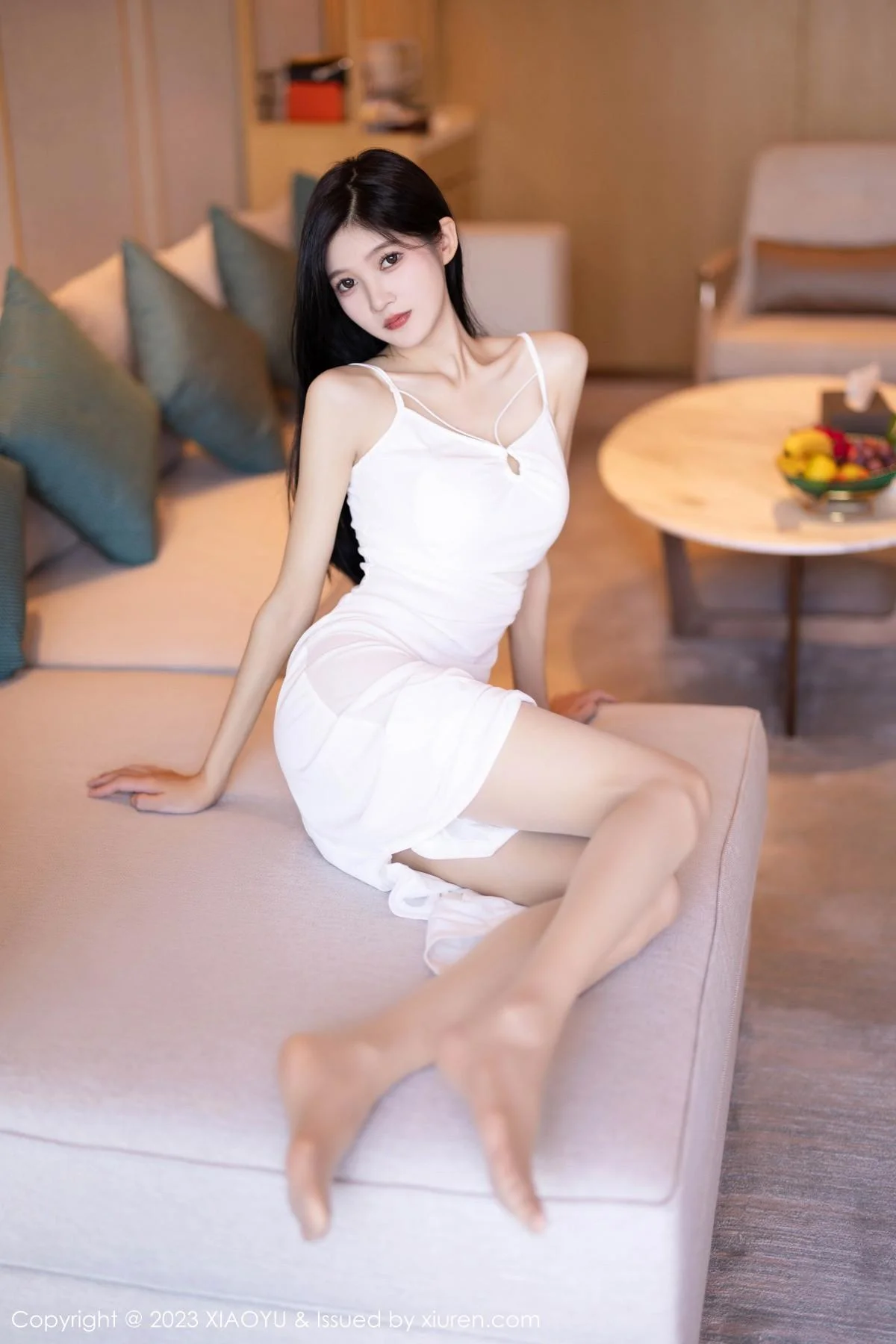 程程程性感白色长裙+牛仔布比基尼服饰秀曼妙身姿绝美写真 第 26 张