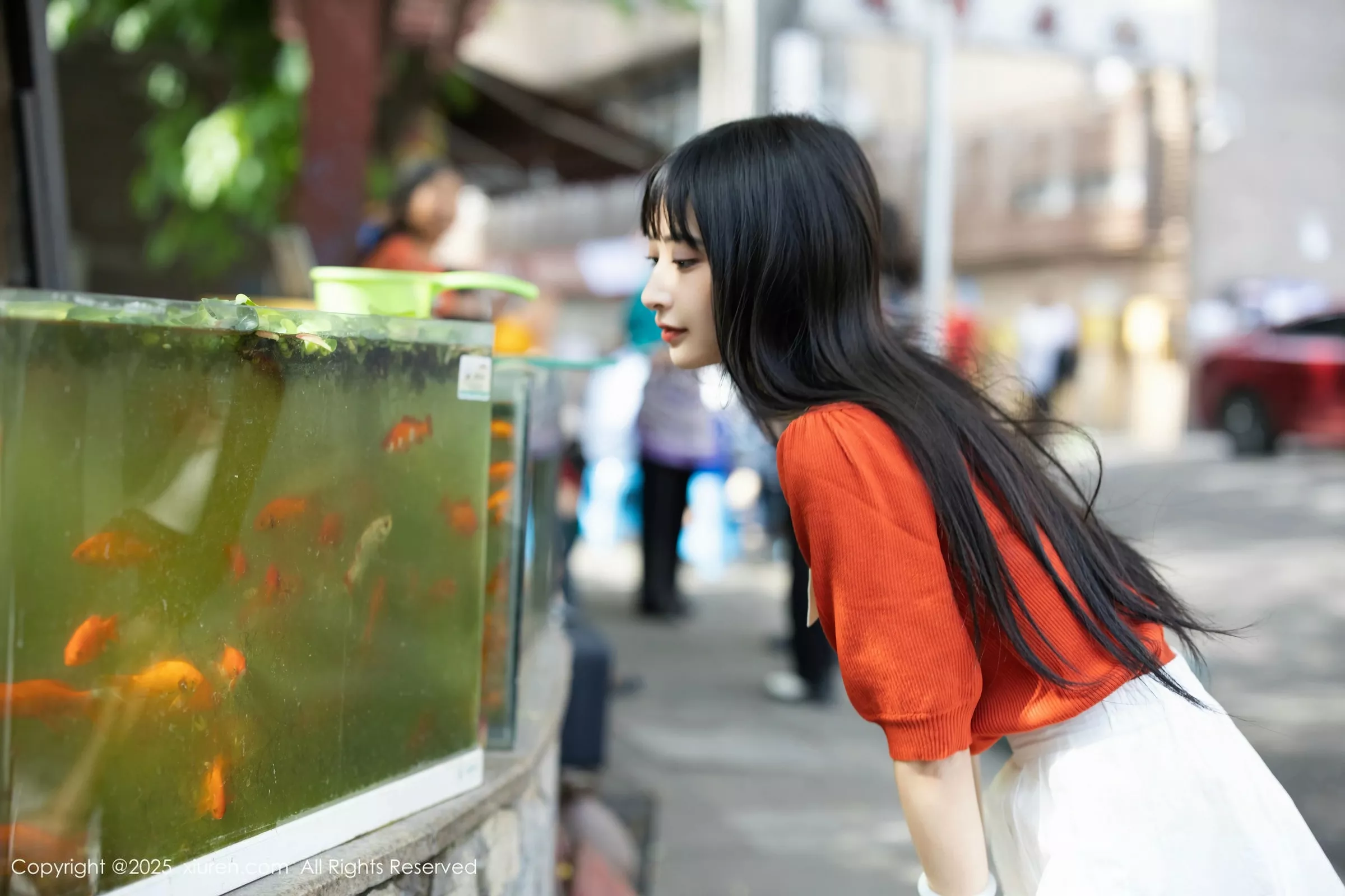茂木希子性感橙T露白色内衣配超薄肉丝秀完美身材绝美写真 第 22 张