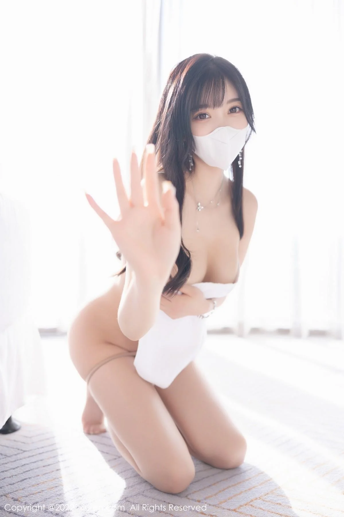 杨晨晨Yome私房性感白色浴巾裹身秀火辣身材极致绝美写真 第 41 张